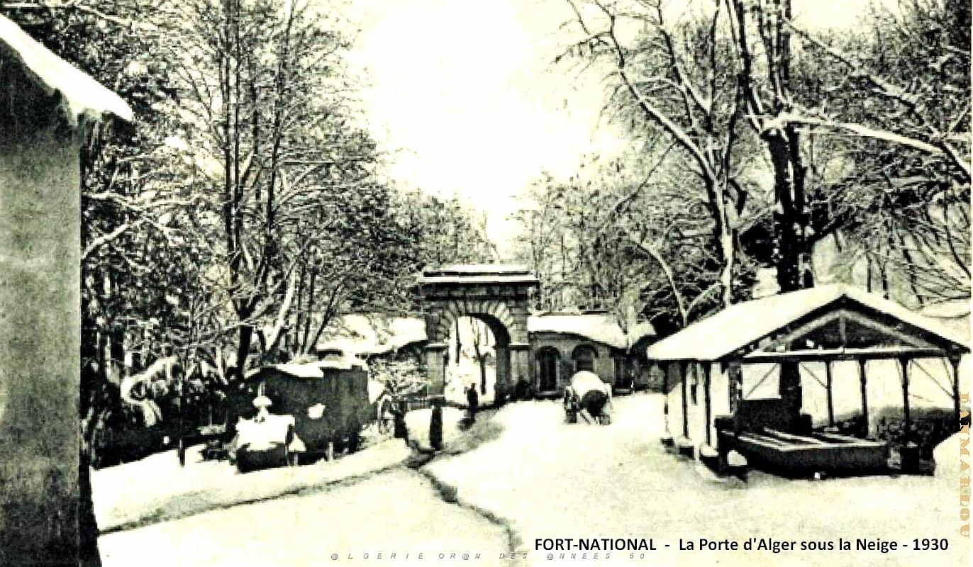 Fort-National - Porte d'Alger - Sous la Neige - 1930.jpg